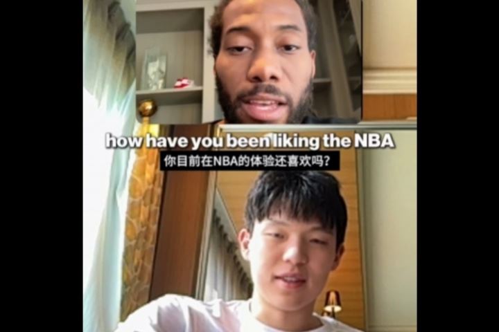 😊杨瀚森和小卡连线?小卡咨询如何用中文说垃圾话 太有意思了